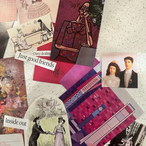 Junk Journal Kit - purple&pink love & romance aesthetic - Picture 8 of 10